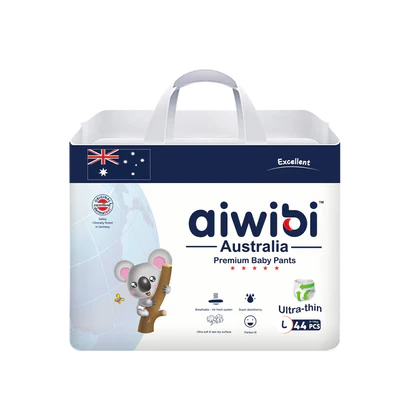 AIWIBI Premium sauskelnės-kelnaitės L dydis 9-14 kg (44 vnt.)