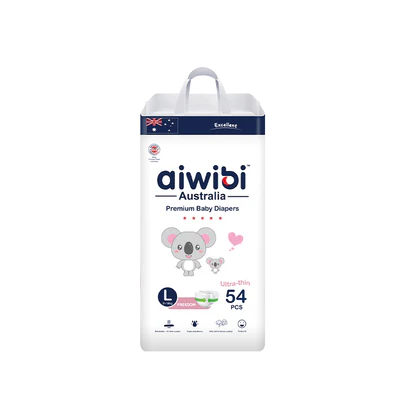 AIWIBI Light Feather sauskelnės L dydis 9- 14 kg (54 vnt.)