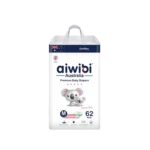 AIWIBI Light Feather sauskelnės M dydis 6- 11 kg (62 vnt.)