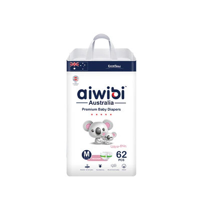 AIWIBI Light Feather sauskelnės M dydis 6- 11 kg (62 vnt.)