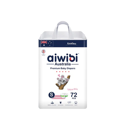 AIWIBI Light Feather sauskelnės S dydis 4- 8 kg (72 vnt.)