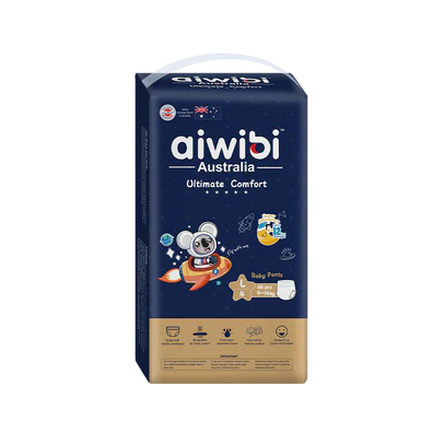 AIWIBI Ultimate Comfort sauskelnės- kelnaitės L dydis 9- 14 kg (44 vnt.)