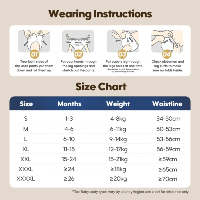 AIWIBI Ultimate Comfort sauskelnės- kelnaitės XL dydis 12- 17 kg (40 vnt.)