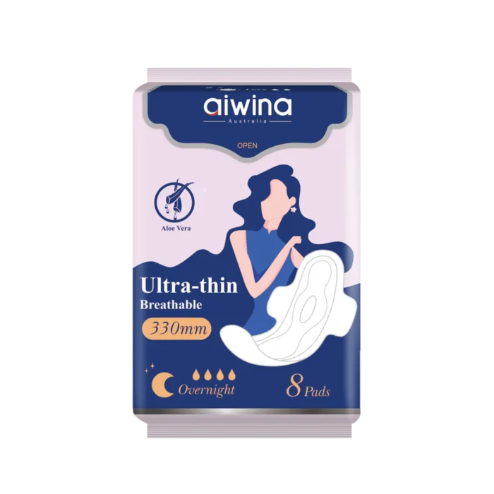 Aiwina Comfy Ultra Thin naktiniai higieniniai įklotai moterims 330mm (8 vnt.)