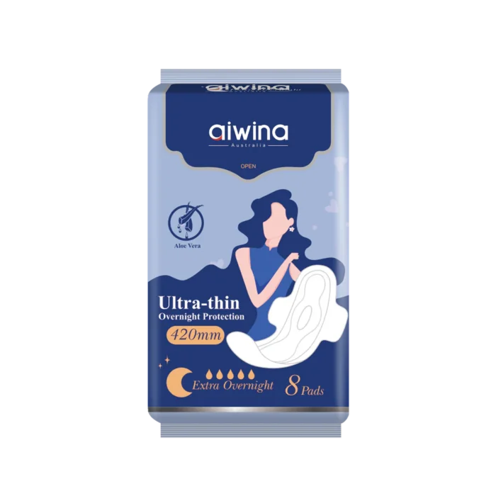 Aiwina Comfy Ultra Thin naktiniai (extra) higieniniai įklotai moterims 420 mm (8 vnt.)