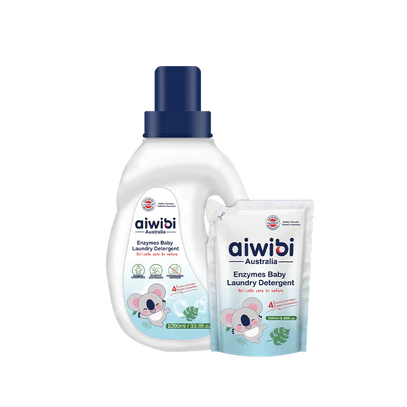 Aiwibi fermentuota skalbimo priemonė kūdikių drabužiams (1000 ml +250 ml)