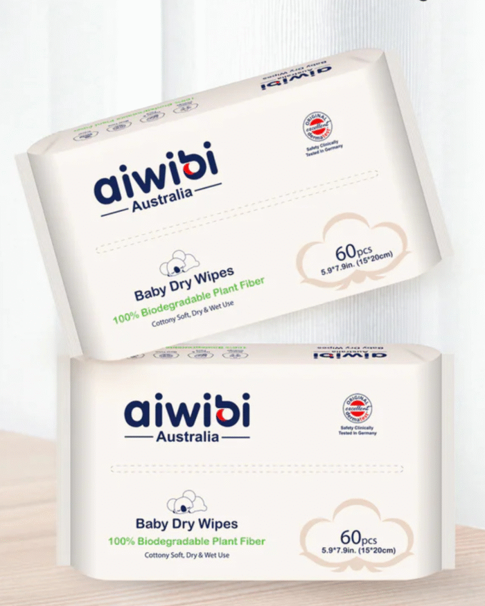 Aiwibi sausos servetėlės kūdikiams (60 vnt.)