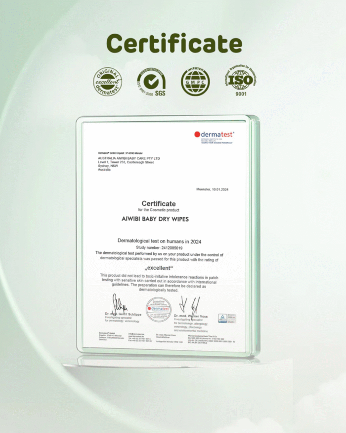 Aiwibi sausos servetėlės kūdikiams (60 vnt.)