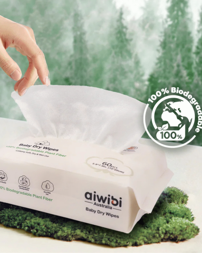 Aiwibi sausos servetėlės kūdikiams (60 vnt.)