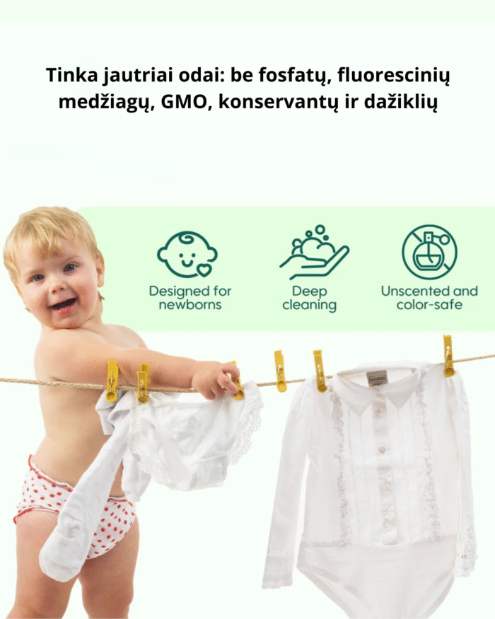 Įtraukti antraštę (5) Aiwibi fermentuota skalbimo priemonė kūdikių drabužiams (1000 ml)