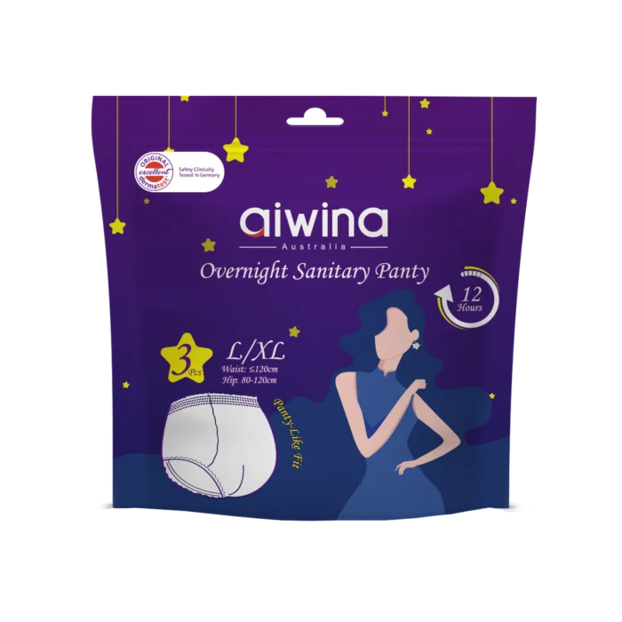 Aiwina naktinės higieninės kelnaitės (L/XL dydis) (3 vnt.)