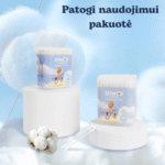 Patogi naudojimui pakuotė Aiwibi ausų krapštukai kūdikiams (200 vnt.)